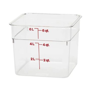 CAMBRO CAMWEAR CAMSQUARE 6QT CONTAINER 6SFSCW135