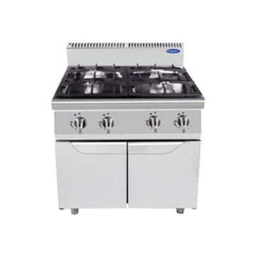 ATOSA 4 BURNERS GAS STOVE WITH DOOR - 700 SERIES FLOOR-STANDING TYPE (800 X 700 X 1085 MM) AT7G4B-F2