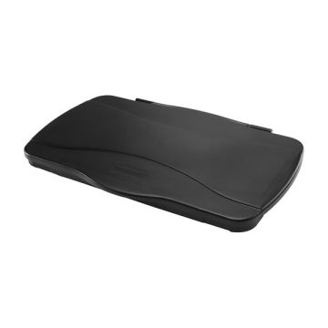 RUBBERMAID Slim Jim® Hinge Lid (Black) FG267400BLA